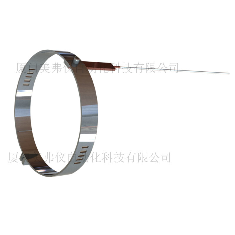 管道表面安装型温度传感器 卡箍型pt100温度探头 卡箍型温度变送器